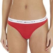 Tommy Hilfiger LOGO Waistband Thong Rot Small Damen