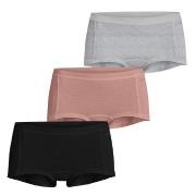 Björn Borg 3P Core Minishorts 1933 Schwarz/Rosa Baumwolle Small Damen