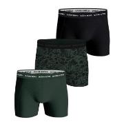 Björn Borg 3P Cotton Stretch Boxer 1565 Schwarz/Grün Baumwolle Medium ...