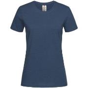 Stedman Classic T Organic Women Crew Neck Marine Ökologische Baumwolle...