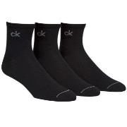 Calvin Klein 3P Nick Quarter Sock Schwarz Gr 40/46 Herren