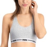 Puma BH Iconic Racer Back Bra Grau Small Damen