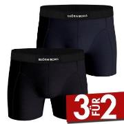 Bjorn Borg Premium Cotton Stretch Boxer 1298 2P Schwarz/Blau Baumwolle...