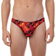 Bruno Banani Premium Line String Rot Muster Polyester Small Herren