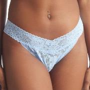 Hanky Panky 2P Daily Lace Original Rise Thong D1 Hellblau Nylon One Si...