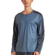 Calida DSW Cooling Sweat-Shirt Blau Tencel Small Herren