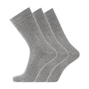 Dovre 3P Cotton No-Elastic Socks Grau Gr 45/48 Herren