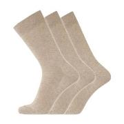 Dovre 3P Cotton No-Elastic Socks Beige Gr 45/48 Herren