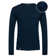 Dovre Organic Cotton Grand Dad Rib Shirt Marine Ökologische Baumwolle ...