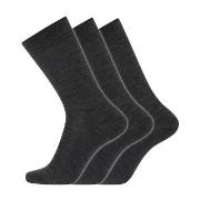 Dovre 3P Organic Wool Sock Dunkelgrau Gr 45/48 Herren