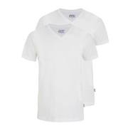 Jockey 2P V-Neck T-Shirt Weiß Baumwolle Small Herren