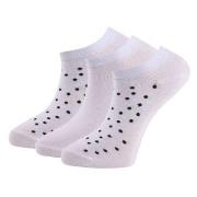 Trofe Cotton Dot Sneaker Socks 3P Weiß Gr 39/42 Damen