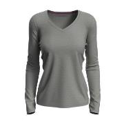 Stedman Claire V-neck Long Sleeve Graumelliert ringgesponnene Baumwoll...