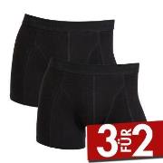 Claudio 2P Cotton Trunks Schwarz Baumwolle Small Herren