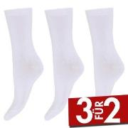 Decoy 3P Cotton Socks Weiß Strl 37/41 Damen