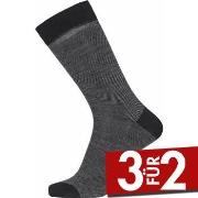 Egtved Twin Wool Cotton Sock Schwarz Gr 45/48