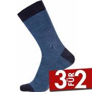 Egtved Twin Wool Cotton Sock Blau Gr 45/48