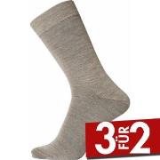 Egtved Wool Twin Sock Sand Gr 45/48