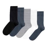 Björn Borg 5P Essential Ankle Sock Blau/Grau Gr 41/45 Herren