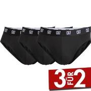 CR7 Cristiano Ronaldo 3P Basic Brief Schwarz Baumwolle Small Herren