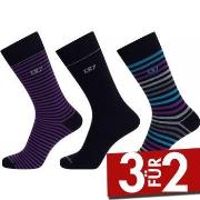 CR7 Cristiano Ronaldo 3P Men Socks Lila/Schwarz Gr 40/46 Herren