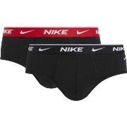 Nike 2P Everyday Cotton Stretch Brief Schwarz/Rot Baumwolle Small Herr...