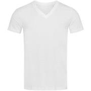 Stedman James Organic Men V-Neck Weiß Ökologische Baumwolle Large Herr...