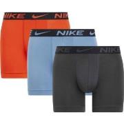 Nike 3P Everyday Essentials Micro Boxer Brief Blau/Orange Polyester Sm...