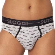 Sloggi 2P Men GO Movember Mini Schwarz/Weiß Baumwolle Medium Herren