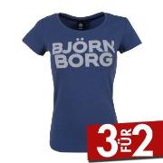 Björn Borg Sport Tamira SS Tee Marine Baumwolle Large Damen