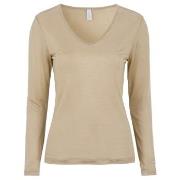 Damella Silk Long Sleeve Beige Seide Small Damen