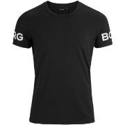 Björn Borg Performance Tee Schwarz Polyester Small Herren