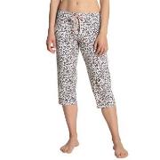 Calida Favourites Dreams Capri Pants Weiß Muster Baumwolle Small Damen