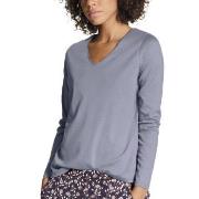 Calida Favourites Sense Long Sleeve Shirt Blau Baumwolle Small Damen