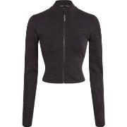 Calvin Klein Sport Seamless Zip Up Jacket Schwarz Polyamid Medium Dame...