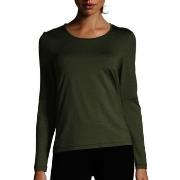 Casall Classic Iconic Long Sleeve Dunkelgrün Polyamid 40 Damen