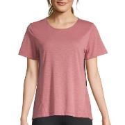 Casall Crossways Textured Tee Altrosa Polyester 42 Damen