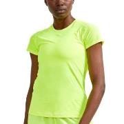 Craft ADV Essence SS Slim Tee W Limegreen Polyester Small Damen