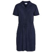 Damella Bamboo Stretchterry Short Sleeve Dress Marine Small Damen