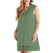 Damella Viscose Plain Sleeveless Nightdress Grün Viskose Small Damen