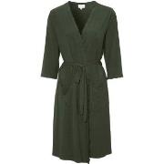 Damella Viscose Plain Wave Robe CL1 Olive Bambus Small Damen