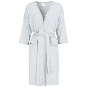 Damella Viscose Plain Wave Robe CL2 Hellgrau Bambus Large Damen