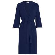 Damella Viscose Plain Wave Robe CL2 Marine Bambus Small Damen