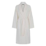 Decoy Long Terry Robe Elfenbein Ökologische Baumwolle Small Damen