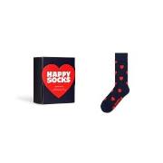 Happy Socks Heart Sock Gift Box Marine gemustert Baumwolle Gr 41/46