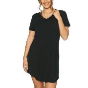 Lady Avenue Bamboo Nightdress SS Schwarz Bambus Small Damen