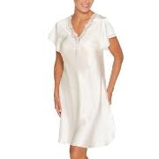 Lady Avenue Pure Silk Nightgown With Lace Elfenbein Seide Small Damen