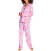 PJ Salvage Playful Prints Pyjama Rosa Large Damen