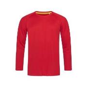 Stedman Active 140 Long Sleeve Rot Polyester Small Herren