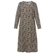 Trofe Zebra Long Sleeve Dress Mixed Baumwolle Small Damen